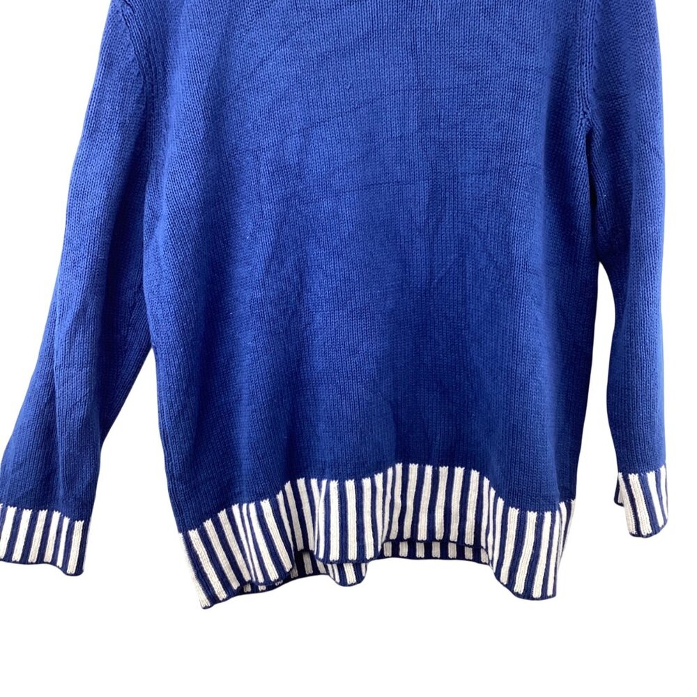 Christmas Men’s Sweater Santa Jingle Blue‎ Size XL Xlarge Booty Santa Bells - Picture 6 of 12